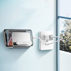Podstawka Baseus Metal Wall Mount Holder metal uchwyt ścienny podstawka na smartfona silver (SUBG-0S) uniwersalny 7