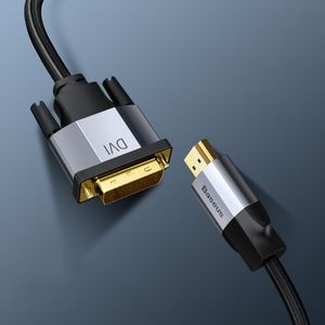 Kabel Baseus HDMI - DVI-D 2m srebrny (BRA008278) 9