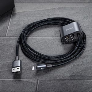 Kabel USB Baseus USB-A - Lightning 1 m Czarny (CALHZ-01) 19