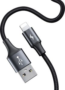 Kabel USB Baseus USB-A - Lightning 1 m Czarny (CALHZ-01) 4