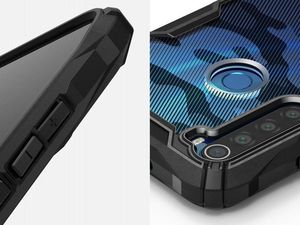 Ringke Ringke Fusion X Design etui pancerny pokrowiec z ramką Xiaomi Redmi Note 8 czarny Camo Black uniwersalny 4