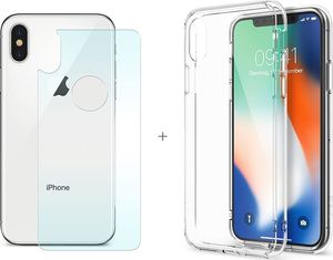 Ringke Ringke Fusion Matte etui pokrowiec z żelową ramką iPhone XS / iPhone X przezroczysty uniwersalny 4