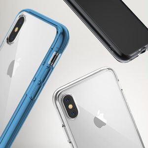Ringke Ringke Fusion Matte etui pokrowiec z żelową ramką iPhone XS / iPhone X przezroczysty uniwersalny 6