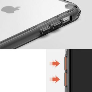 Ringke Ringke Fusion Matte etui pokrowiec z żelową ramką iPhone XR przezroczysty uniwersalny 8
