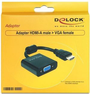 Adapter AV Delock HDMI - D-Sub (VGA) czarny (65512) 2