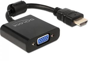 Adapter AV Delock HDMI - D-Sub (VGA) czarny (65512) 1