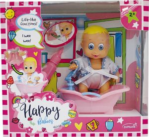 Smily Play Happy Babies Lalka Sikająca z Wanną 1