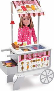 Melissa & Doug Melissa Drewniana Lodziarnia Przekąski Wózek 2w1 uniwersalny 1