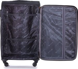 Solier Duża walizka miękka L Solier STL1316 czarno-czerwona uniwersalny 2