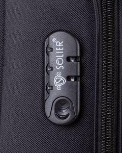 Solier Duża walizka miękka L Solier STL1316 czarno-czerwona uniwersalny 5