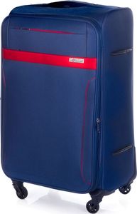 Solier Duża walizka miękka XL Solier STL1316 granatowo-czerwona uniwersalny 1