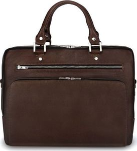 Torba Solier Skórzana męska torba na laptopa Solier SL24 Shannon ciemny brąz uniwersalny 1