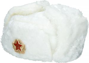 MFH Czapka uszatka rosyjska uszanka biała r. XL 6