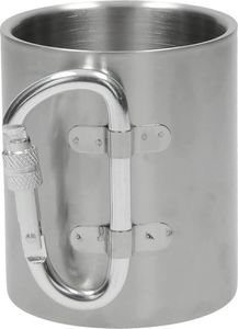 Fox Fox Outdoor Kubek Termiczny z Karabińczykiem 300 ml Srebrny uniwersalny 3