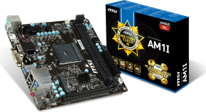 Płyta główna MSI AM1I, AM1, DDR3-1600, SATA3, HDMI, DVI, VGA, mITX (AM1I) 1