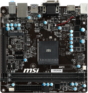 Płyta główna MSI AM1I, AM1, DDR3-1600, SATA3, HDMI, DVI, VGA, mITX (AM1I) 2