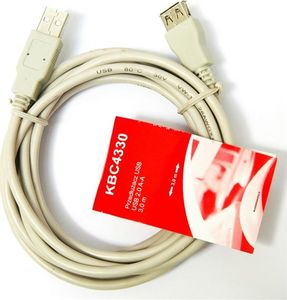 Kabel USB TreQ Kabel Przedłużający USB 2.0 A-A 3,0m uniwersalny 1