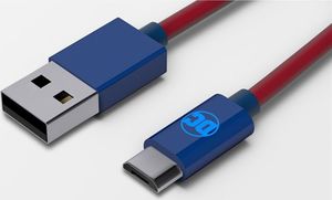 Kabel USB Tribe USB-A - microUSB 1.2 m Czerwony (CMR23301) 1