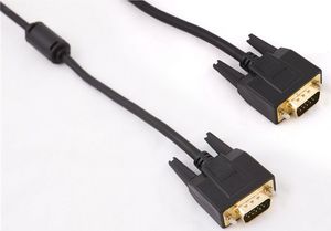 Kabel TreQ D-Sub (VGA) - D-Sub (VGA) 3m czarny (33750-uniw) 1