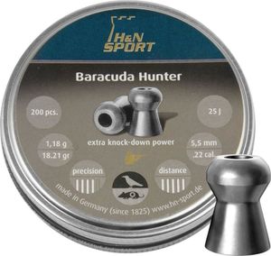 H&N Sport Śrut diabolo H&N Baracuda Hunter 5,5 mm 200 szt. uniwersalny 1
