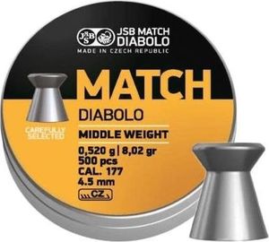 JSB Śrut diabolo Match Middle 4.5mm 500szt. 1