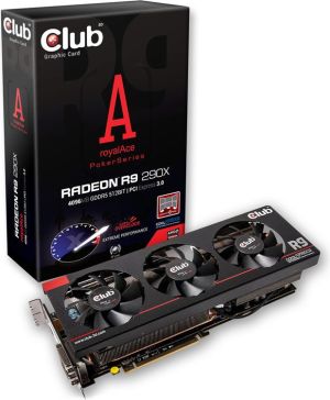 Karta graficzna Club 3D Radeon R9 290X royalAce 4GB DDR5 (512-bit) 2xDVI-D, HDMI, DisplayPort (CGAX-R929X8SO) 1