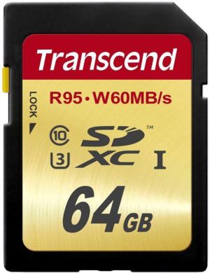 Karta Transcend SDXC 64 GB Class 10 UHS-I/U3  (TS64GSDU3) 1