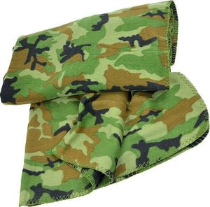 Mil-Tec Koc Polarowy z Pokrowcem Woodland 1