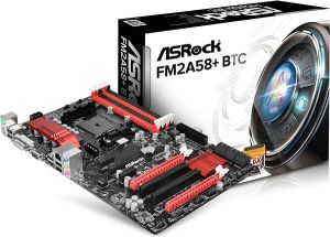 Płyta główna ASRock FM2A58+ BTC AMD A58 Socket FM2+ (2xPCX/VGA/DZW/GLAN/SATA/RAID/DDR3/CROSSFIRE) (FM2A58+ BTC) 1