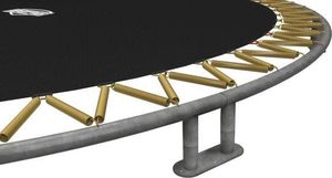 Trampolina ogrodowa Berg Trampolina InGround Champion Grey 430 + Safety Net Deluxe (35.44.91.01) 2