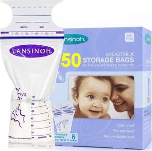 Lansinoh Woreczki na mleko fiolotowe 50x180ml 2