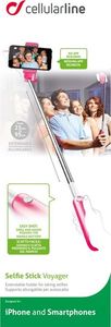 Selfie stick Cellular Line CELLULAR LINE Voyager Selfie Stick różowy uniwersalny 2