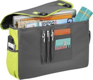 Torba Upominkarnia Punch 16.6" Szaro-limonkowa 4