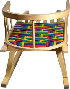 Enero Sanki drewniane z oparciem beżowe (254250-uniw) 6