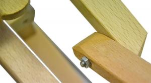 Enero Sanki drewniane z oparciem Nina 3