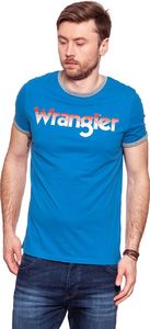 Wrangler Koszulka męska Logo Ringer Tee Deep Water r. M (W7B68FQDF) 1