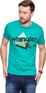 Wrangler Koszulka męska Logo Tee Spectra Green r. S (W7B62FQWB) 1