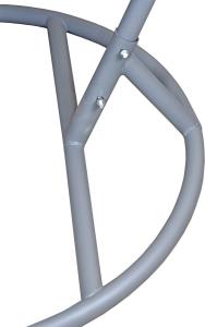 Saska Garden Fotel bujany Cocoon rozmiar XXXL z technoratanu Szary / Antracyt uniwersalny 3