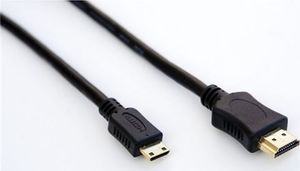 Kabel TreQ HDMI Mini - HDMI 1.5m czarny (33764-uniw) 1