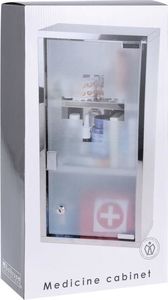 Excellent Houseware Stalowa Apteczka wisząca ścienna, szafka medyczna 3