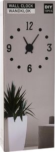 Segnale zegar ścienny czarny 40cm nowoczesny 3D naklejany uniwersalny (5012) 3