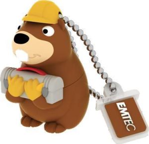 Pendrive Emtec M338 8GB USB 2.0 FUNNY BUILDING BEAVER (ECMMD8GM338) 1