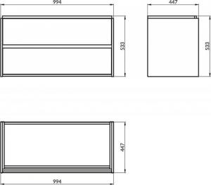 Cersanit Crea 99.4 cm biały 2