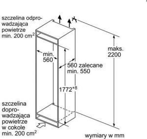 Lodówka Siemens KI86SKD41 Biała 2