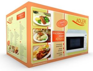 Kuchenka mikrofalowa Adler AD 6203 Biała 4