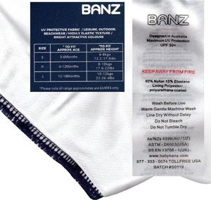 Banz Majteczki kąpielowe Floral Pink S, 6-8 kg, 1 szt. 2