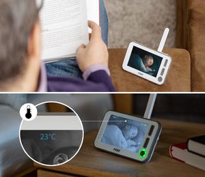 Niania Reer Niania video ekran 4,3'' termometr kołysanka REER uniwersalny 5