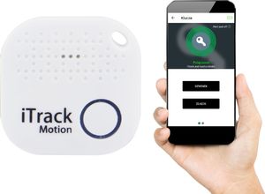 Acurel iTrack Motion lokalizator kluczy alarm ruchu Bluetooth GPS biały uniwersalny 1