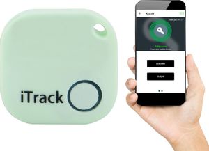 Acurel iTrack1 lokalizator kluczy portfela Bluetooth GPS miętowy uniwersalny 1