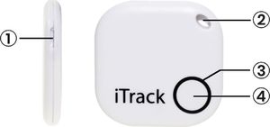 Acurel iTrack1 lokalizator kluczy Bluetooth GPS czarny uniwersalny 9